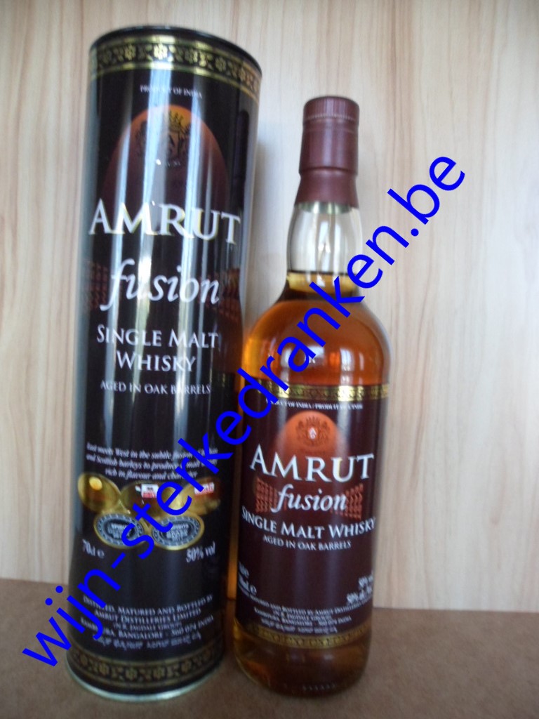 AMRUT FUSION whisky www.wijn-sterkedranken.be