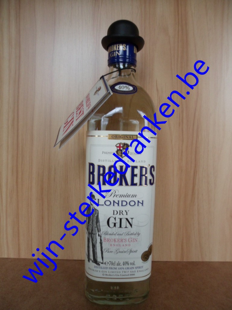 Broker\'s London Dry Gin www.wijn-sterkedranken.be