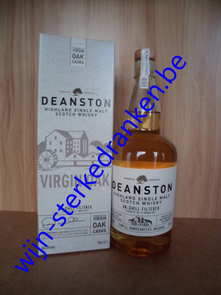 DEANSTON NEW VIRGIN OAK whisky www.wijn-sterkedranken.be