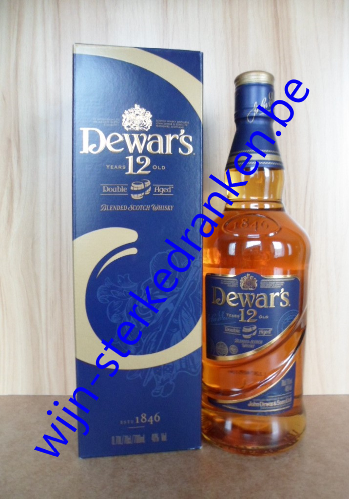 DEWAR'S 12 YEARS whisky  www.wijn-sterkedranken.be