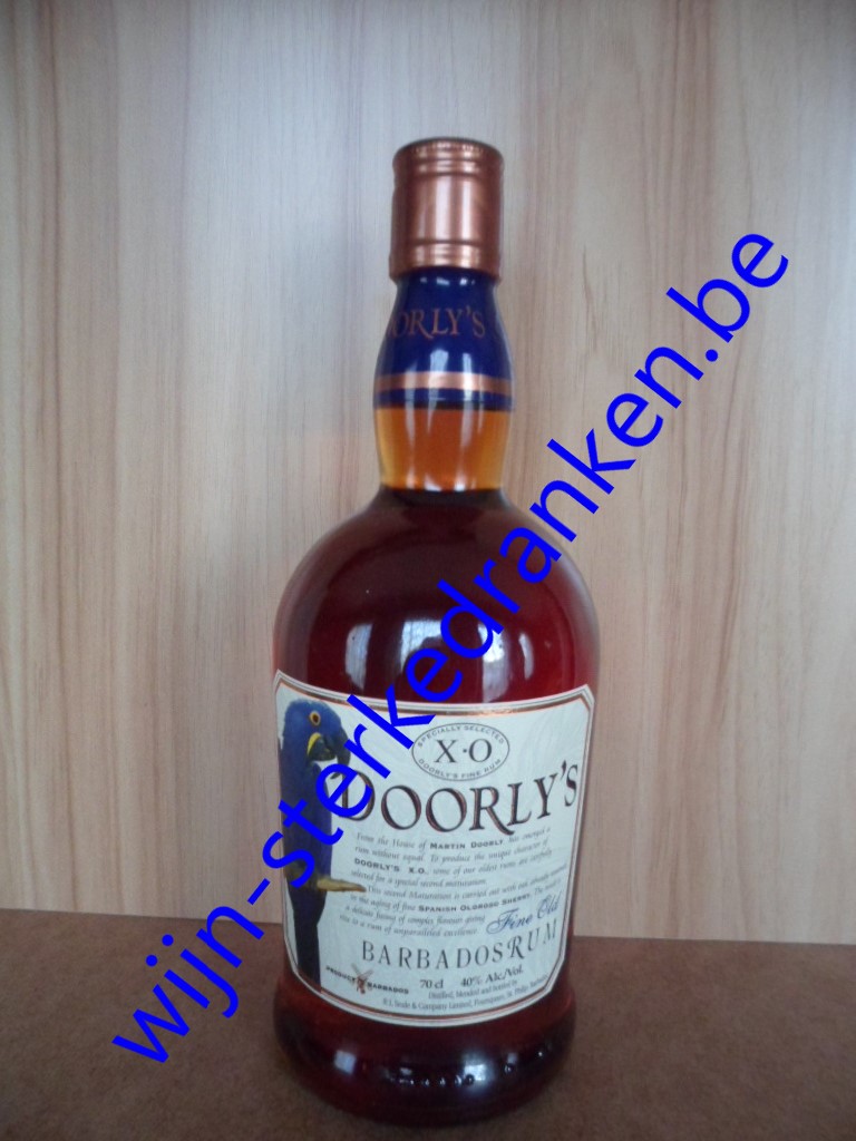 DOORLY\'S XO rum www.wijn-sterkedranken.be