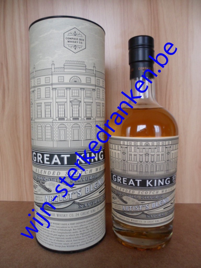 GREAT KING STREET ARTIST\'S whisky www.wijn-sterkedranken.be