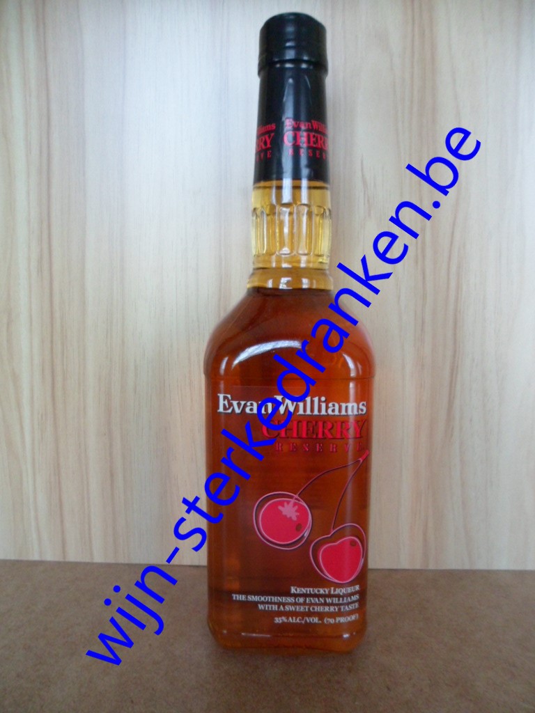 EVAN WILLIAMS CHERRY RESERVE LIKEUR www.wijn-sterkedranken.be