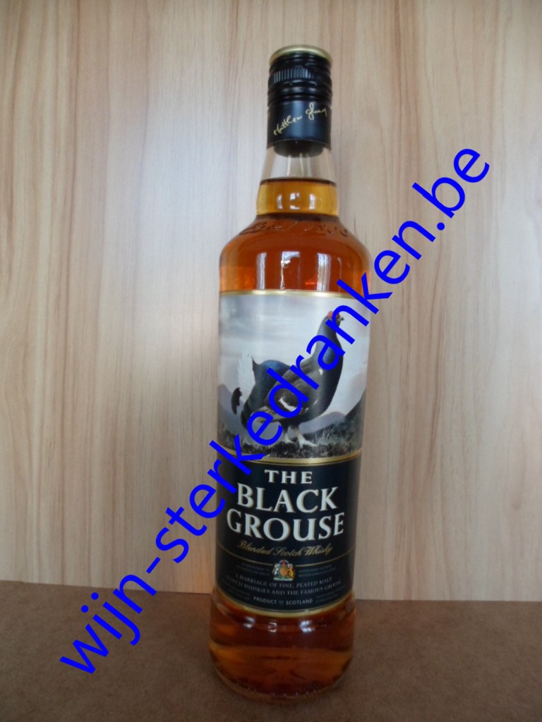 FAMOUS THE BLACK GROUSE whisky www.wijn-sterkedranken.be