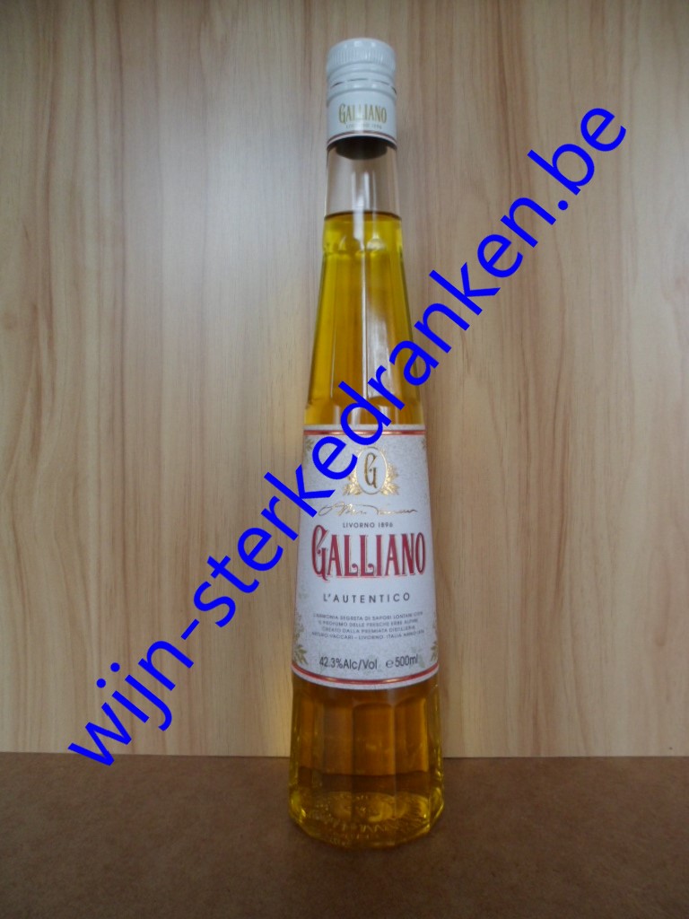 GALLIANO L\'AUTENTICO LIKEUR www.wijn-sterkedranken.be