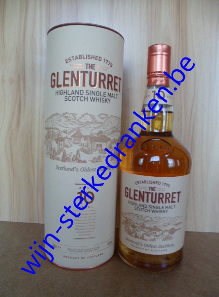 THE GLENTURRET 10 YEAR  www.wijn-sterkedranken.be