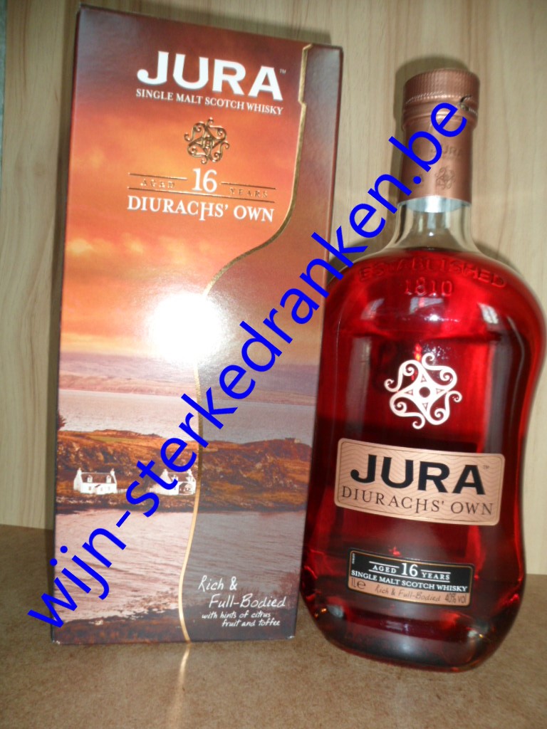 ISLE OF JURA 16 YEAR whisky www.wijn-sterkedranken.be