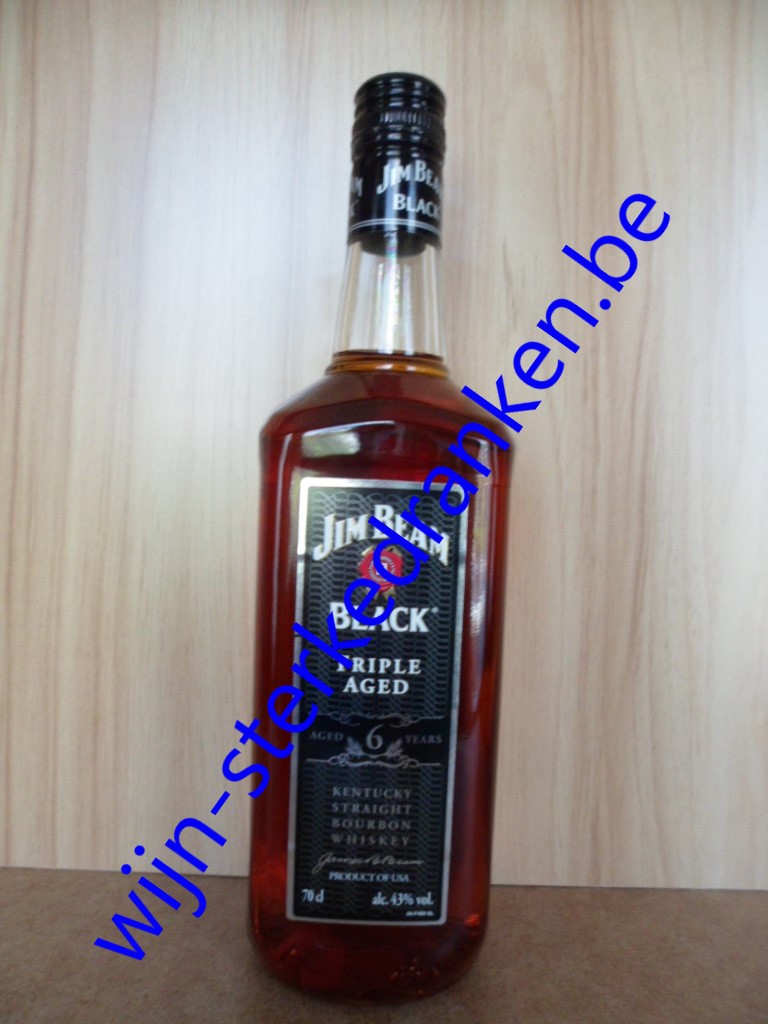 Jim Beam Black 6 Year Old / Triple Aged bourbon www.wijn-sterkedranken.be