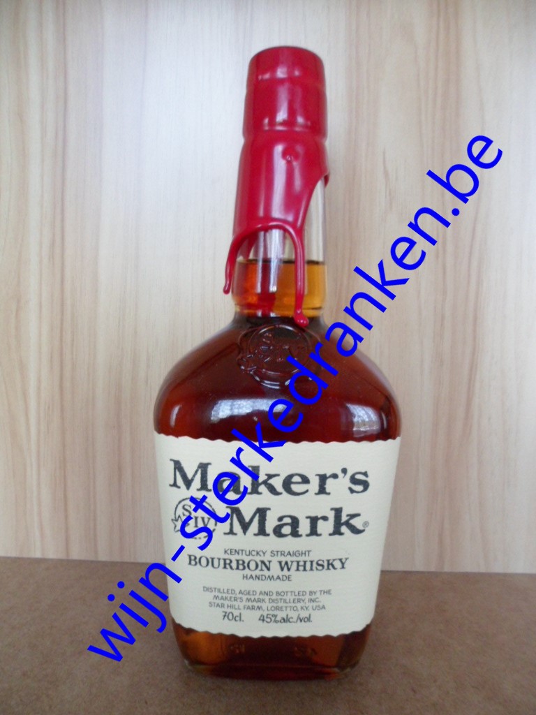 Maker's Mark bourbon www.wijn-sterkedranken.be