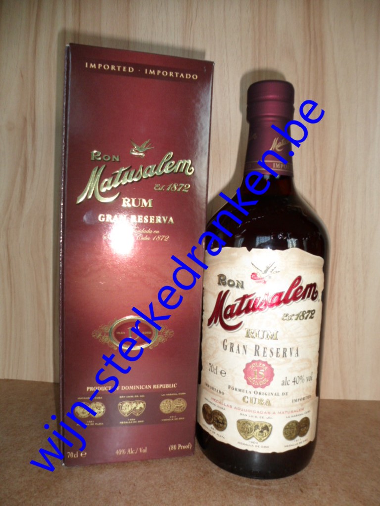 MATUSALEM 15 YEARS GRAN RESERVA RUM www.wijn-sterkedranken.be