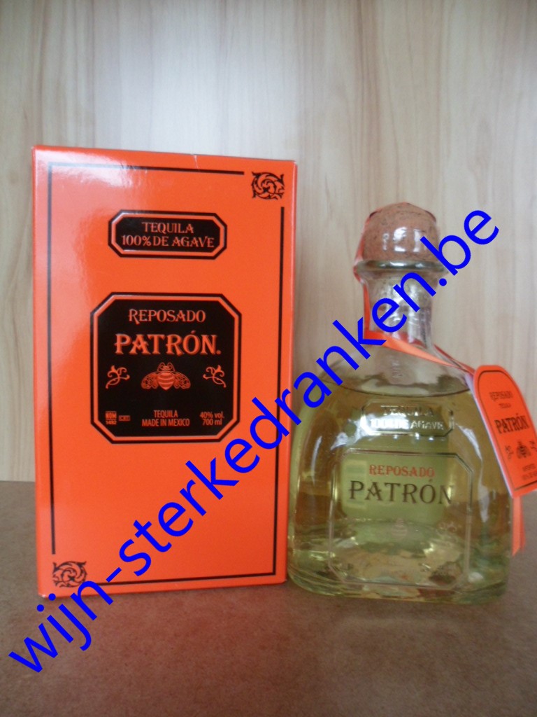PATRON REPOSADO TEQUILA www.wijn-sterkedranken.be