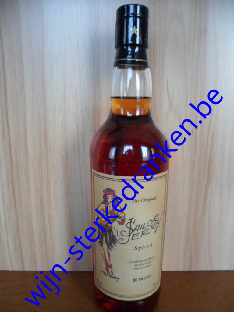 SAILOR JERRY SPICED RUM www.wijn-sterkedranken.be