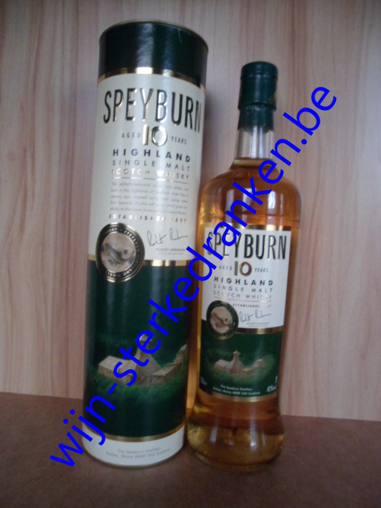 SPEYBURN 10 YEARS whisky www.wijn-sterkedranken.be