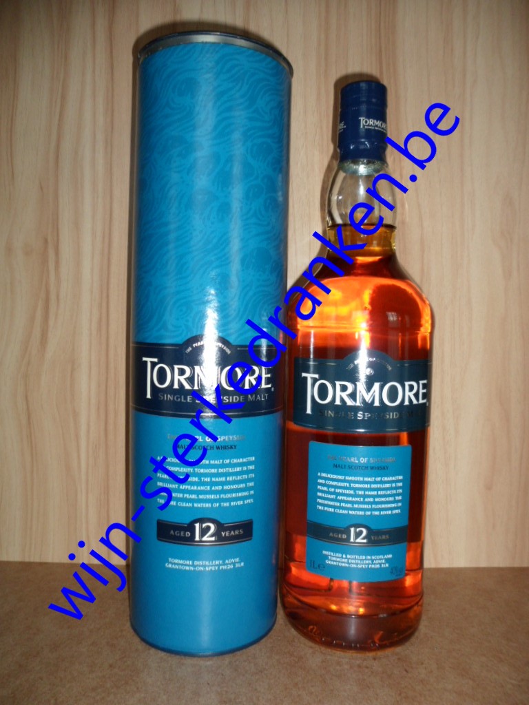 TORMORE 12 YEAR whisky www.wijn-sterkedranken.be