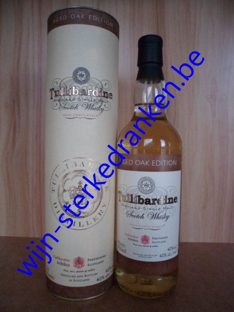 TULLIBARDINE AGED OAK www.wijn-sterkedranken.be