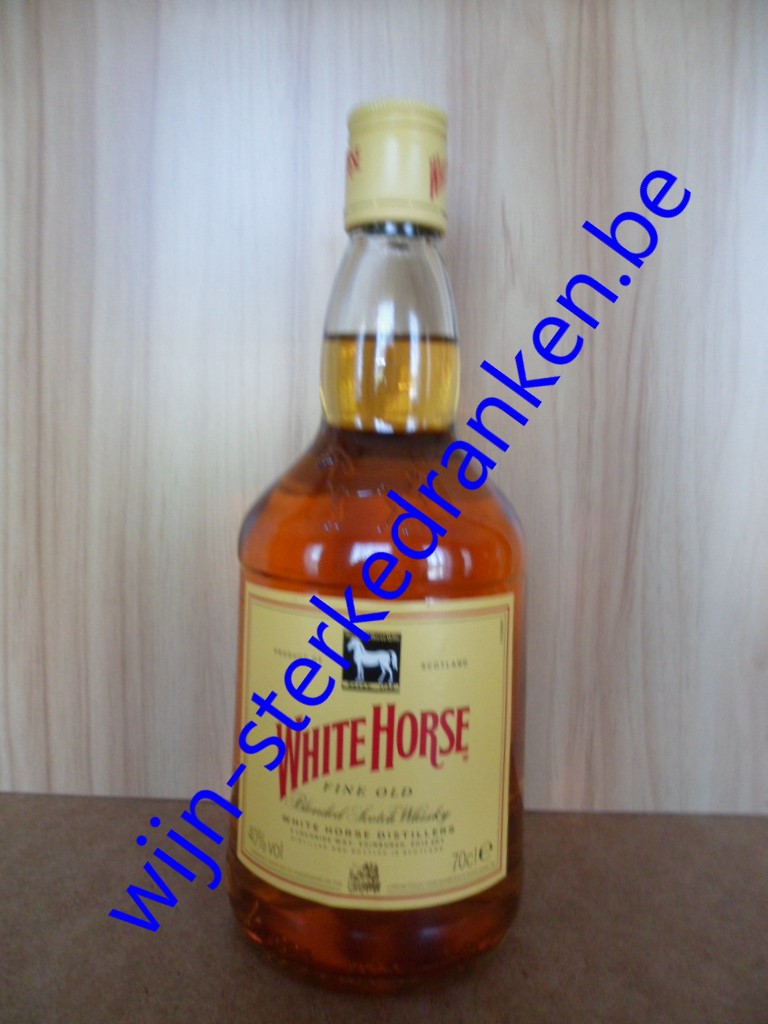 WHITE HORSE whisky www.wijn-sterkedranken.be