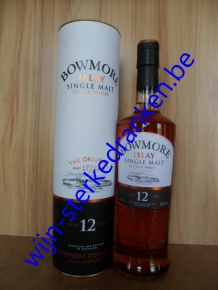BOWMORE 12 YEAR whisky www.wijn-sterkedranken.be