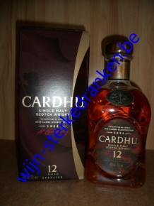 CARDHU 12 YEARS whisky www.wijn-sterkedranken.be