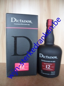 DICTADOR RUM 12 YEARS www.wijn-sterkedranken.be