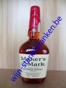 Maker\'s Mark bourbon www.wijn-sterkedranken.be