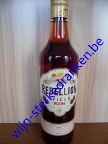 REBELLION PREMIUM SPICED RUM  www.wijn-sterkedranken.be