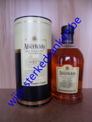 ABERFELDY 12 YEAR whisky www.wijn-sterkedranken.be