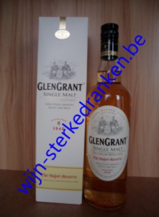 GLEN GRANT MAJOR RESERVE whisky www.wijn-sterkedranken.be