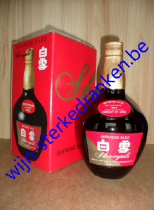 SAKE SHIRAYUKI www.wijn-sterkedranken.be