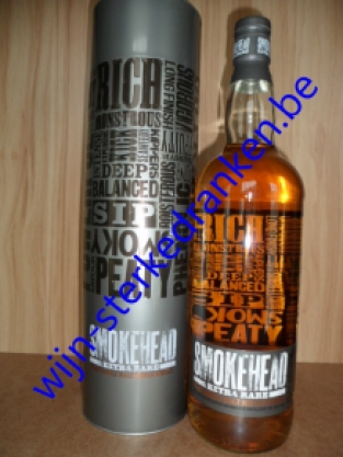 SMOKEHEAD EXTRA RARE whisky www.wijn-sterkedranken.be